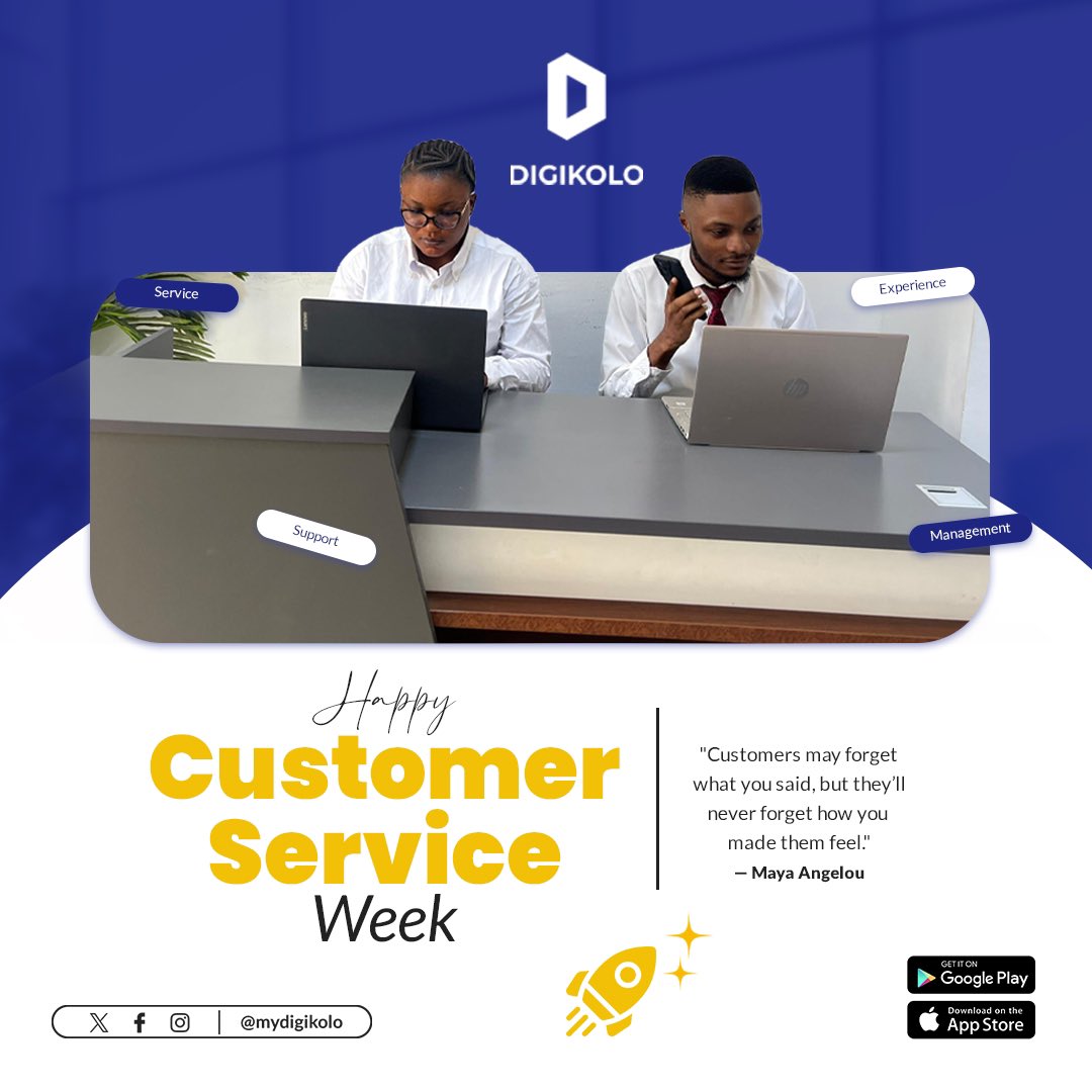 mydigikolo's tweet photo. At DigiKolo, we focus on creating memorable experiences that resonate in the hearts of our customers. 🥰
We lead with empathy and kindness, we create connections that go beyond business.
Happy Customer Service Week!🧡
#niftycrash #AMAs #digikolo https://t.co/Dq2t7eOADF