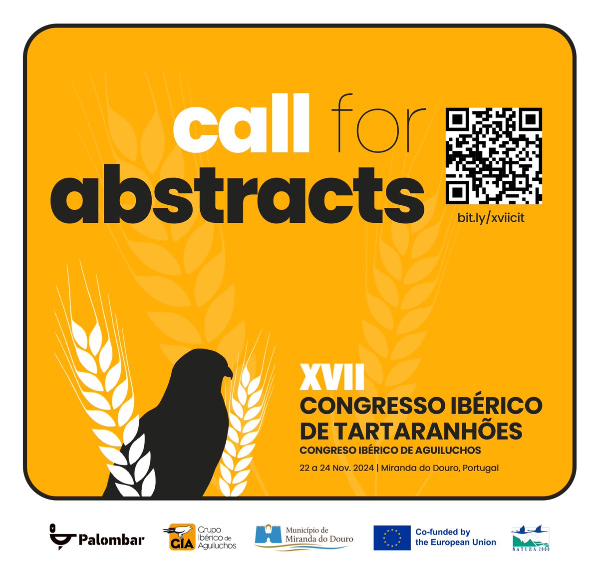 ❗️Já pode submeter o seu resumo para uma apresentação oral no congresso. O prazo termina a 25 de outubro.
👉+INFO
palombar.pt/pt/atividades/…