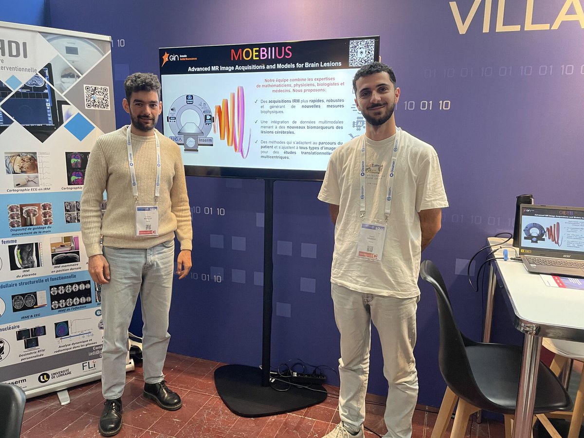 nifm_gin's tweet photo. 📸 Retour en images sur les Journées Francophones de Radiologie ! #JFR2024
🗣️ Echanges autour des projets de notre équipe au stand chercheur.
🌐 Et présentation de FLI-IAM et la solution de partage et d'hébergement de données associée. https://t.co/QSdCyc5d4N