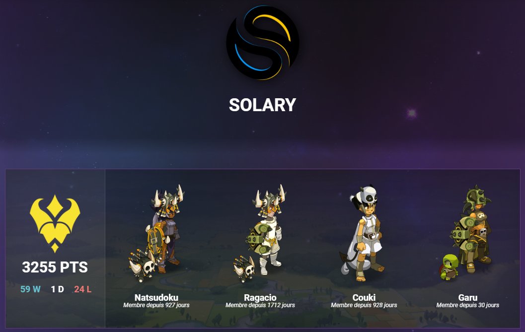 Les Dofus Masters débutent dimanche !

D'ici la soirée d'ouverture de jeudi on va vous présenter le top 4 de la saison 💯

On commence avec les leaders que tout le monde connait, <a href="/SolaryTV/">Solary 🇨🇳</a> !

➡️ Une année dominée comme jamais
➡️ 4 titres en 2024 (World Cup, Championship Spring,