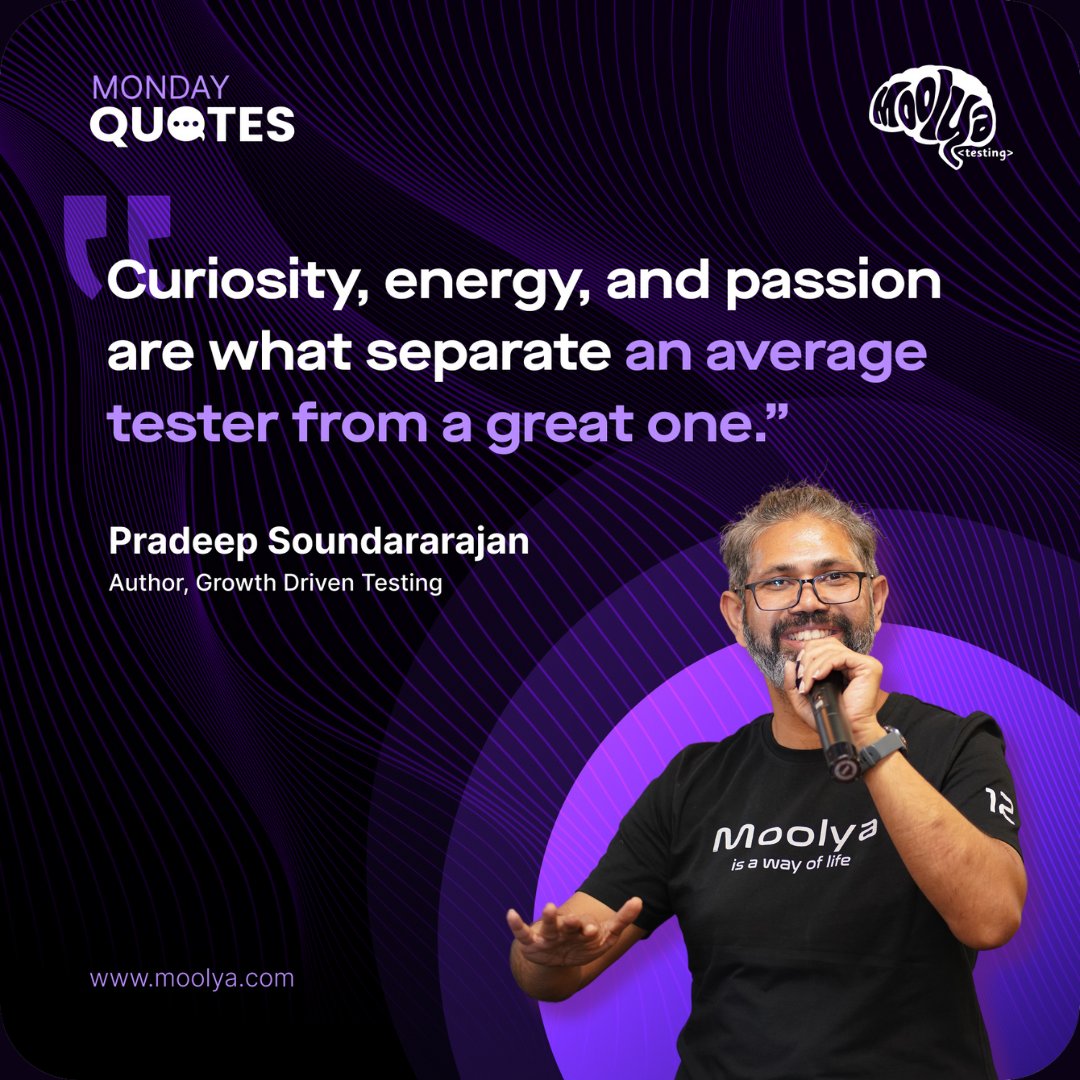 moolyatesting's tweet image. Don’t just test—excel! 
Discover the mindset that drives growth and greatness in Growth Driven Testing. 
Ready to level up? 📷📷 Get the book amzn.in/d/fIEYFQe
#TestingExcellence #QA #Moolya