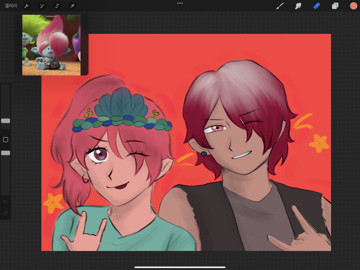 역시 저는 채색도 못합니다 ㅋㅋ😅
#TrollsBandTogether