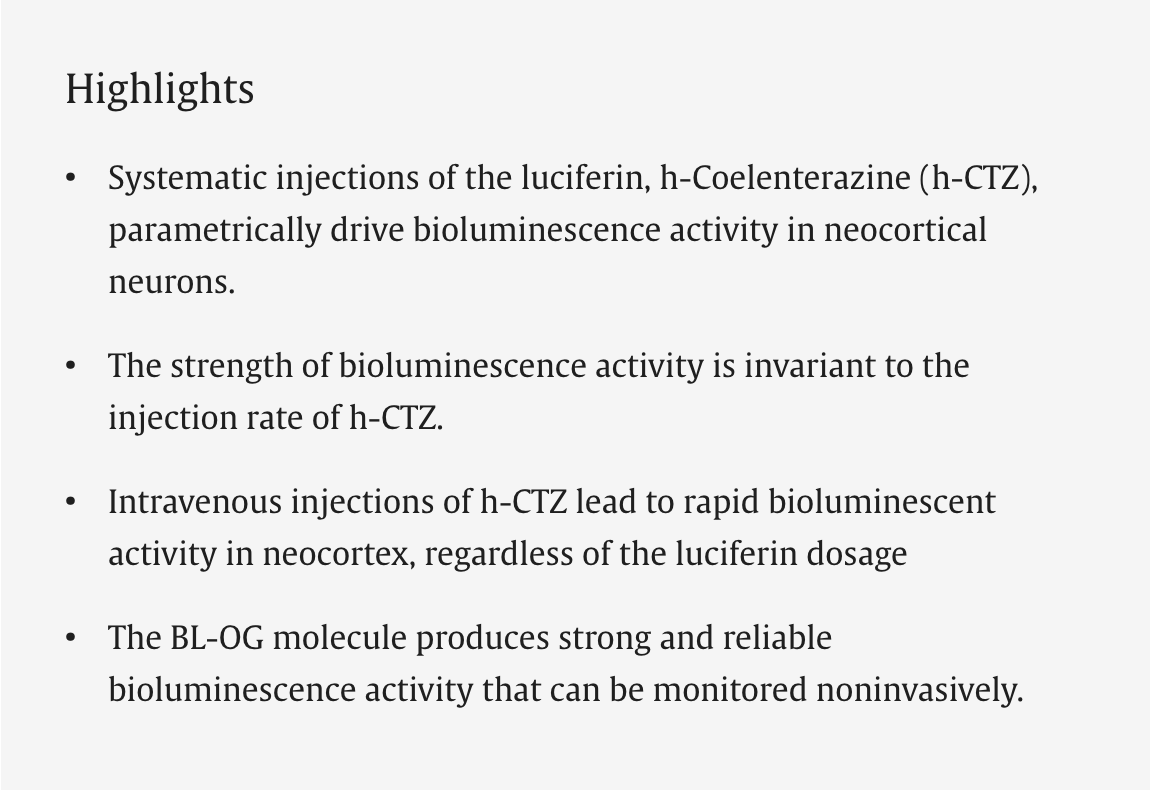 BiolumHub's tweet image. Congrats to our BL-OG team led by @gomezramirezm @UofR on their new paper in NeuroImage @ElsevierConnect!!

Strength of Activation and Temporal Dynamics of BioLuminescent-Optogenetics in Response to Systemic Injections of the Luciferin
sciencedirect.com/science/articl…