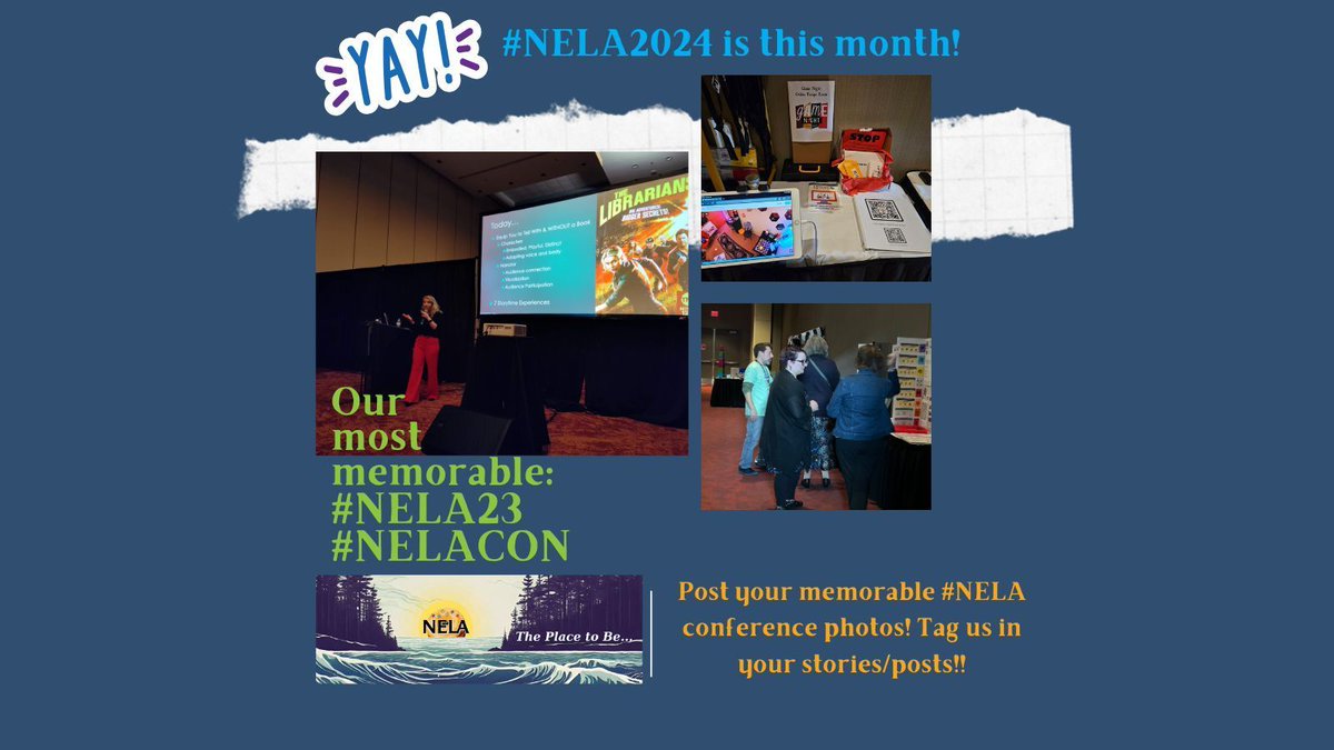 #NELA2024 is happening soon!! Which conference was was your most memorable? Tag us with your past #NELA #conference photos! We'll see you at #NELA2024!! buff.ly/3T9idMf #newenglandlibraryassociation #libraries #libraryconferences #theplacetobe #librariesforall
