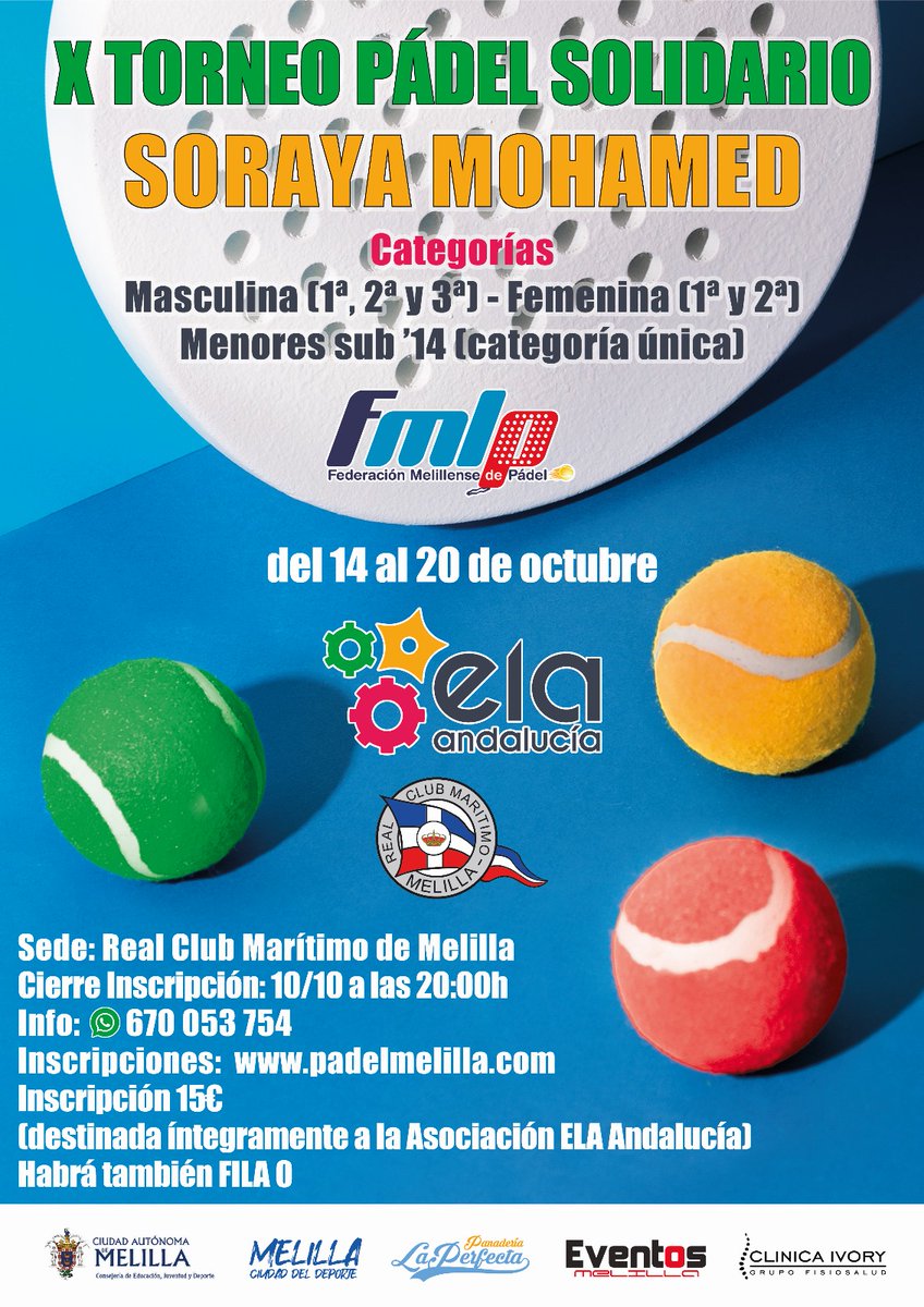 Inscripciones abiertas en padelmelilla.com