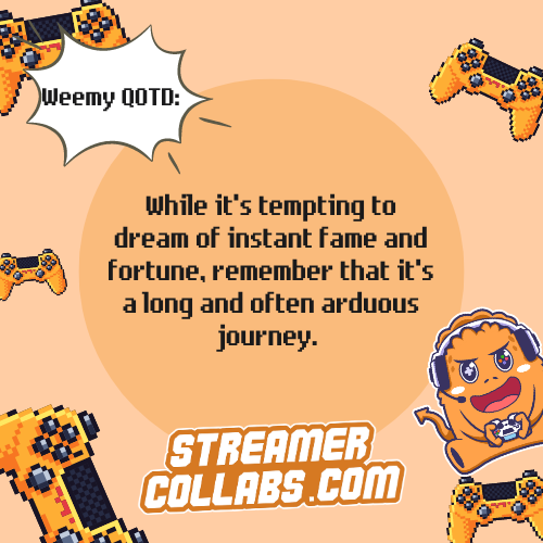 streamercollabs's tweet photo. How can you realistically balance your expectations with the realities of the streaming industry?
Join https://t.co/xU59NDMGbs to connect with passionate streamers and gamers for unique collaborations.
#streamertips #twitchtips #youtubestreamer #streamingtips #livetips #gaming https://t.co/wPtxCAvkeU