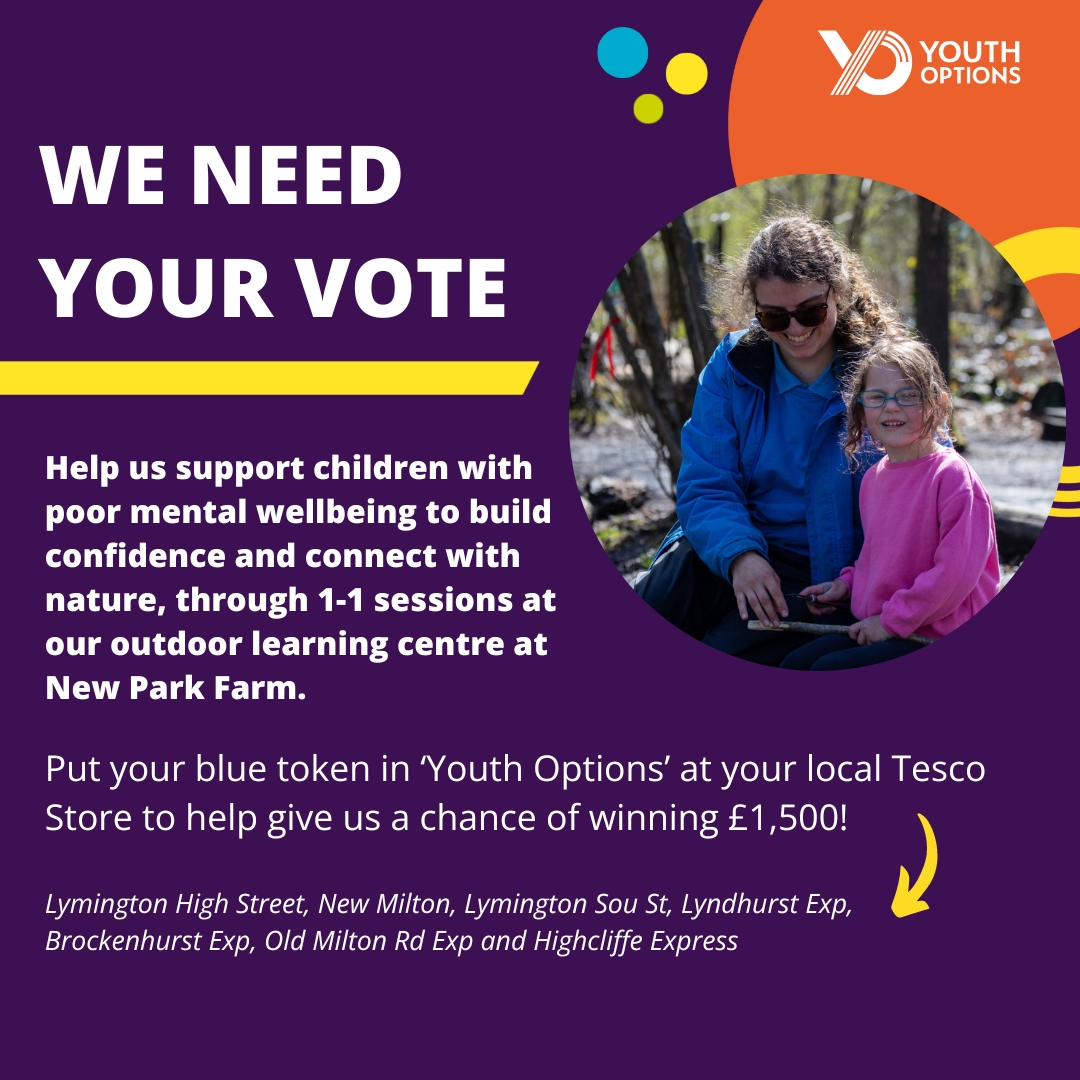 Do you shop at Tesco? Help us win £1,500 💙

We've been selected to take part in Tesco's Blue Token campaign, where you could help us support children with poor mental wellbeing through 1-1 sessions. All you have to do is put your token in our slot at your local store!