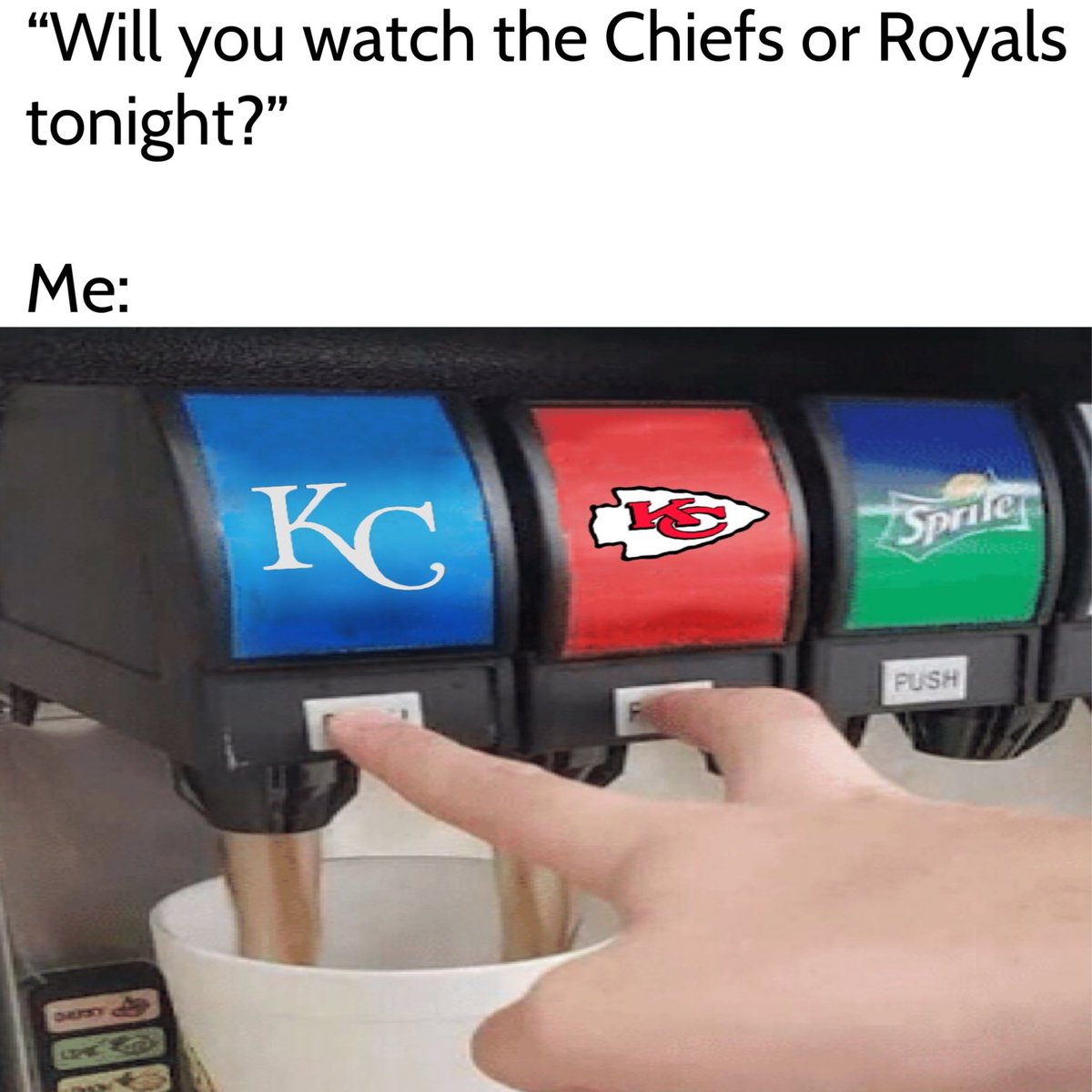 Farzin21's tweet photo. Go Chiefs! Go Royals! https://t.co/7toT49hWyo