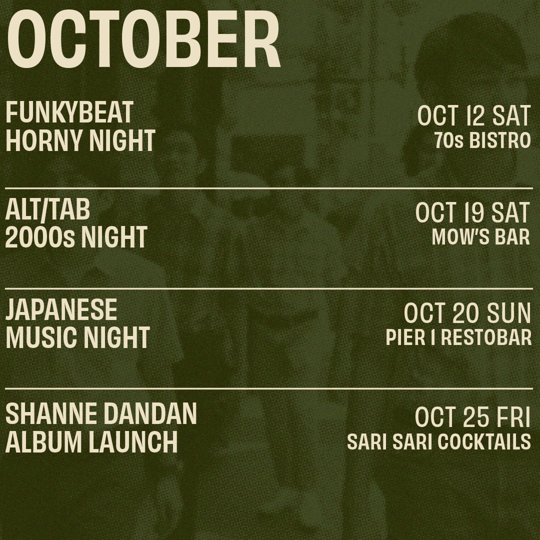 OCTOBER GIG SCHED 🎃