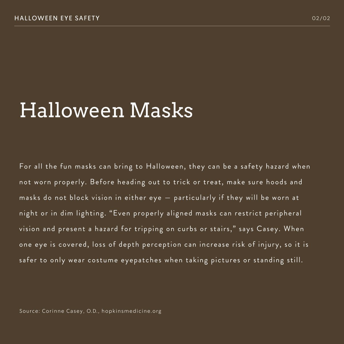twincitieseye's tweet image. 👻 October is Halloween Safety &amp;amp; Eye Injury Prevention Month! Share your costume pic by 10/31 for a chance to win a $25 Starbucks gift card by posting your pics and tagging us! 🧙‍♂️ Read our tips for a safe, happy Halloween!  #EyeInjuryPrevention #TCEC #TwinCitiesEyeConsultants