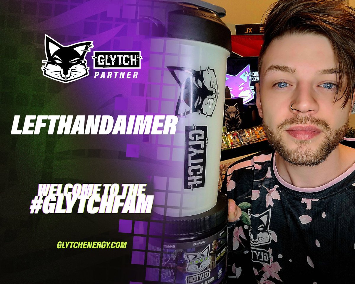 🚨ANNOUNCEMENT🚨

Please help us welcome <a href="/LeftHandAimer/">Left Hand Aimer</a> as the newest partner to the #GLYTCHFam! 🎉

Get ready for some amazing content that will keep you entertained for hours!

Save 20% with code LEFTHANDAIMER at GLYTCHEnergy.com 🦊