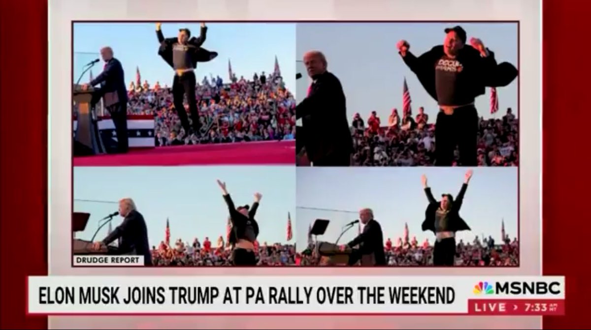 cb_doge's tweet photo. 2 minutes of silence for the legacy media who had to cover Elon Musk wearing a MAGA hat 🤣 https://t.co/WdCIuYgHSR