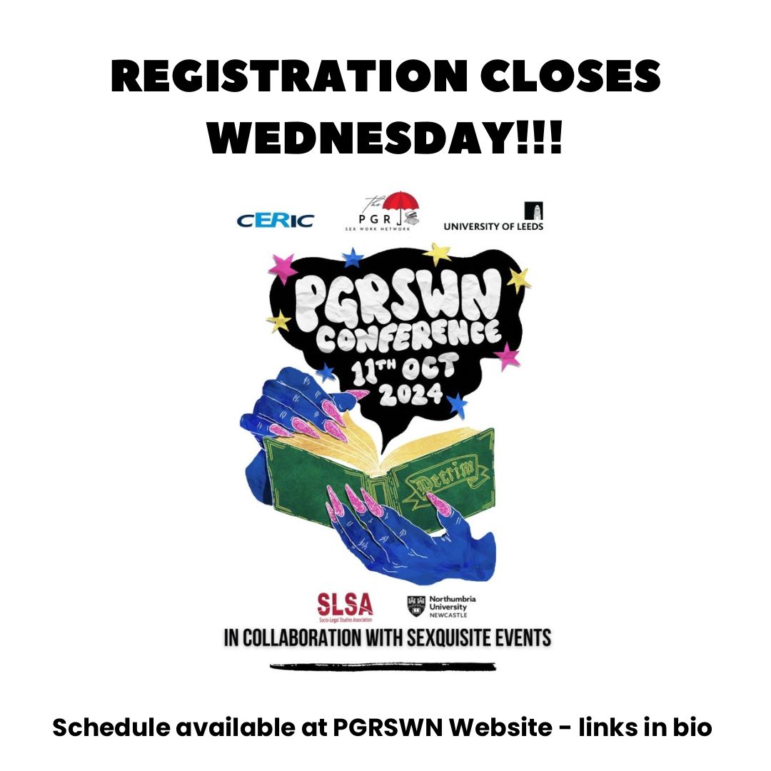🚨 2 days left to register 🚨‼️

registration for the PGSWRN conference closes at midnight on Wednesday the 9th - don't miss out and register to attend the conference online or in person here: shorturl.at/TG0IZ