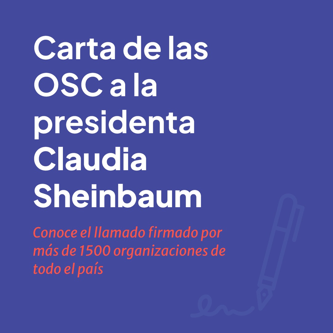 Centro Mexicano para la Filantropía (@cemefi) on Twitter photo 🟠 Conoce la carta que más de 1,500 organizaciones de la sociedad civil #OSC de todo el país enviamos a la presidenta <a href="/Claudiashein/">Claudia Sheinbaum Pardo</a>, en la que proponemos un diálogo abierto y permanente para colaborar en favor del bien público. #CartaDeOSCaLaPresidenta
📜 cemefi.org/osc-presidenta… 🟠 Conoce la carta que más de 1,500 organizaciones de la sociedad civil #OSC de todo el país enviamos a la presidenta <a href="/Claudiashein/">Claudia Sheinbaum Pardo</a>, en la que proponemos un diálogo abierto y permanente para colaborar en favor del bien público. #CartaDeOSCaLaPresidenta
📜 cemefi.org/osc-presidenta…