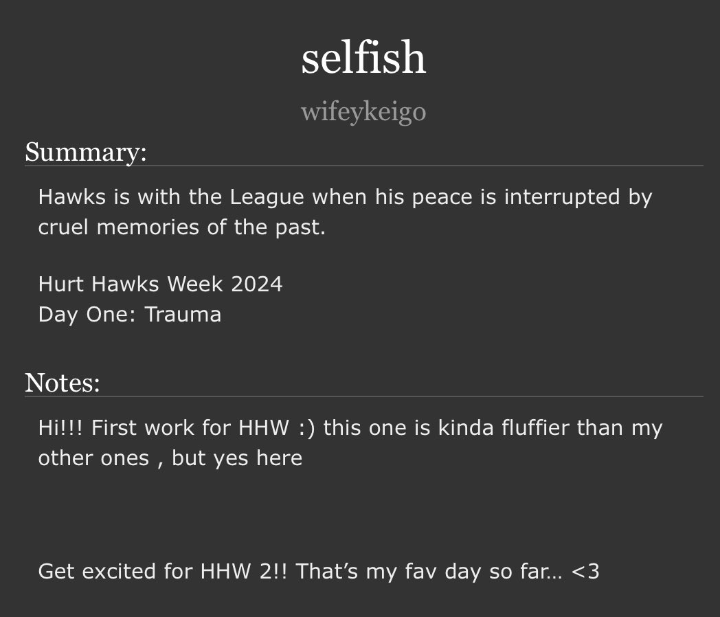 wifeykeigo's tweet photo. HAPPY DAY 1 OF #HurtHawksWeek2024

#dabihawks link below :3 https://t.co/KUiZz49r4B