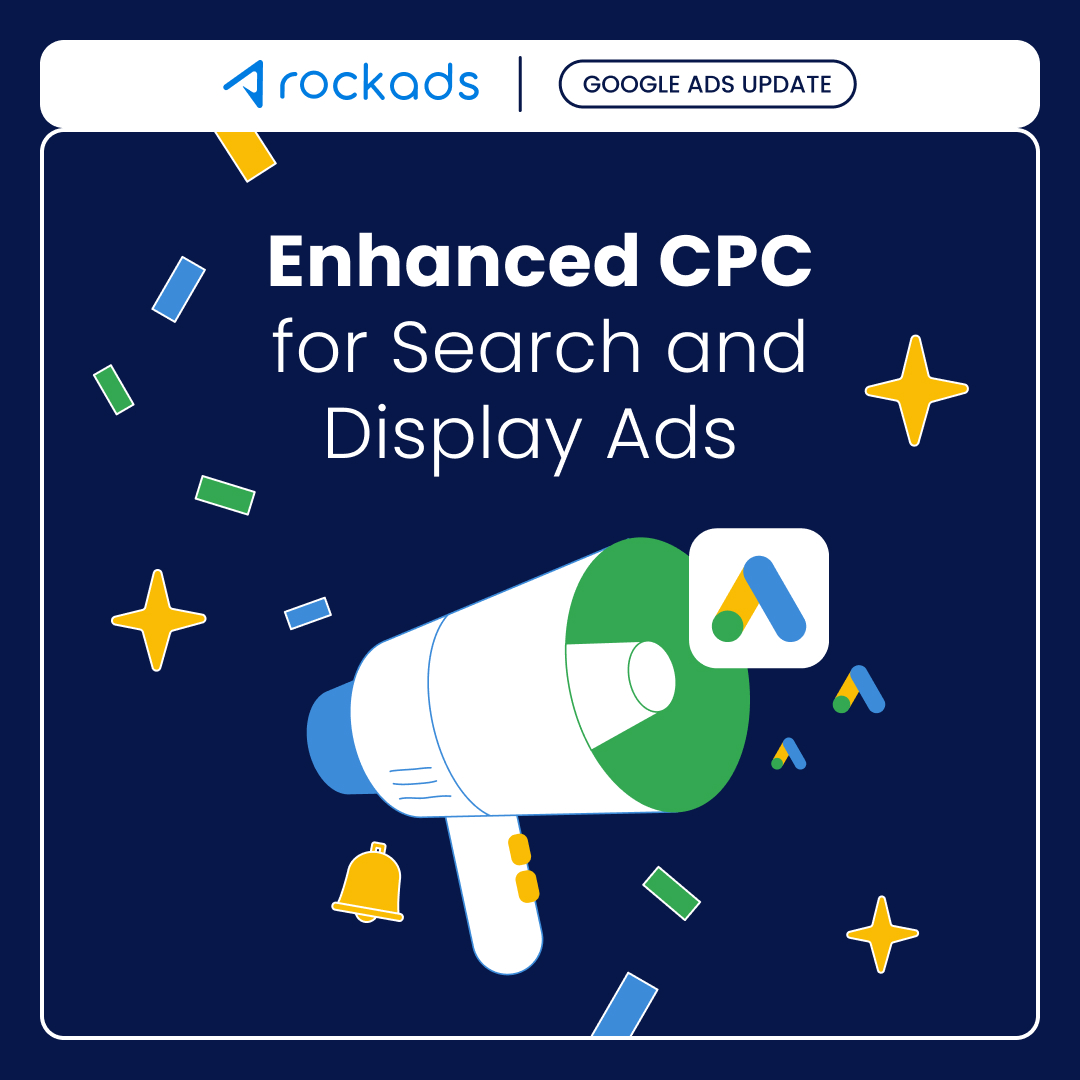 rockadscom's tweet image. Google Ads will phase out the option to use enhanced cost-per-click (#eCPC) for new Search and Display campaigns starting in October.  
ECPC is the most light touch of automated bid strategies, so it allowed you to dip your toe into automated bidding without giving #Google full…