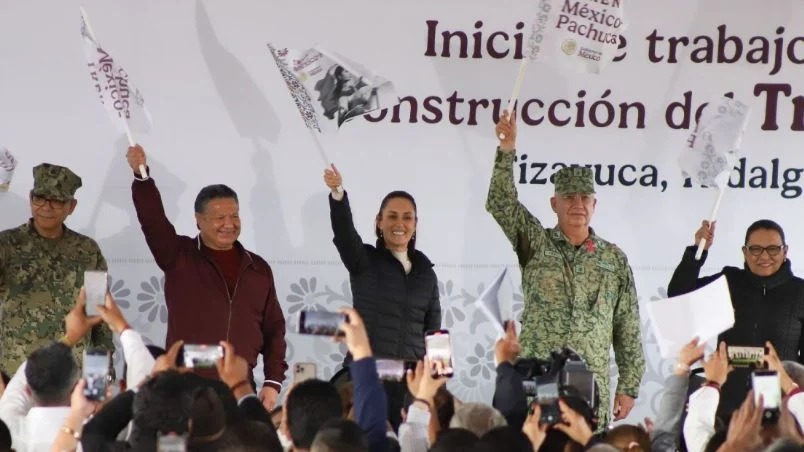 Sheinbaum anuncia construcción del tren México-Pachuca; estará a cargo de la Sedena y operará en 2027

Info: goo.su/GR1HDs