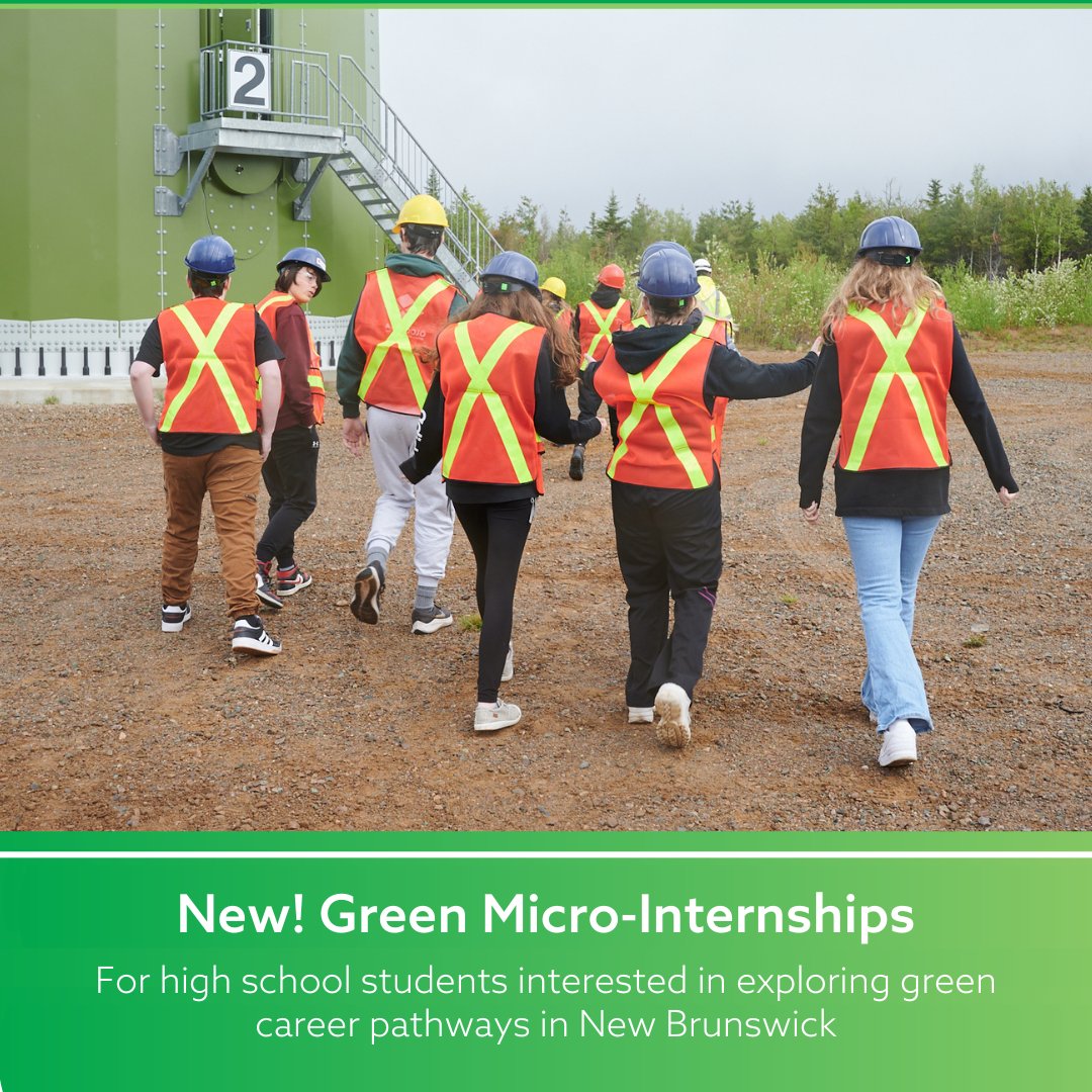 Have you heard? The Gaia Project has officially launched a new offering for high school students, designed to help young people in New Brunswick explore green career pathways! The Green Micro-Internship program offers students the opportunity to spend a day on-site with a