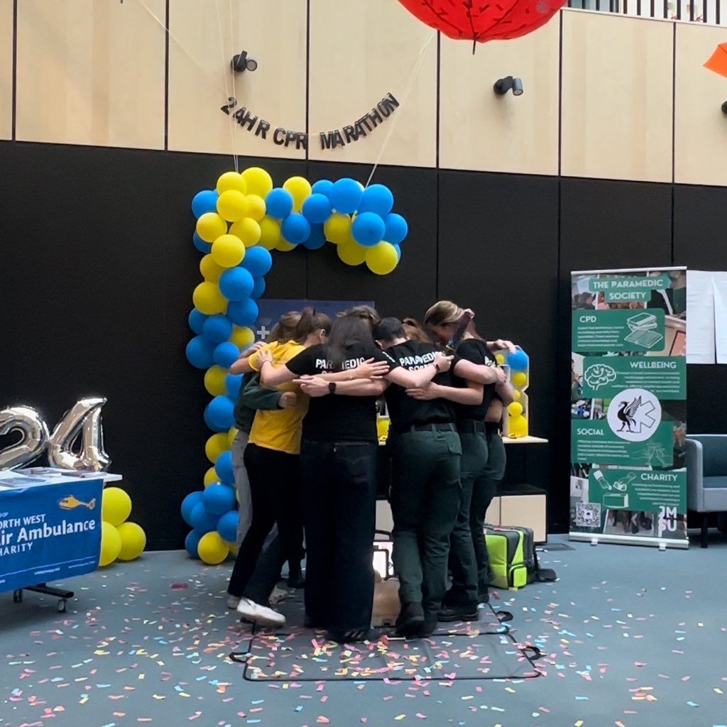 Liverpool John Moores University (@ljmu) on Twitter photo Congratulations to our <a href="/LJMUParaSoc/">LJMU Paramedic Society</a> who organised a 24-hour CPR marathon event where over 144 students and members of staff took part raising almost Ā£3,000 for @northwestambulance š
Read more ā”ļø ljmu.ac.uk/about-us/news/⦠Congratulations to our <a href="/LJMUParaSoc/">LJMU Paramedic Society</a> who organised a 24-hour CPR marathon event where over 144 students and members of staff took part raising almost Ā£3,000 for @northwestambulance š
Read more ā”ļø ljmu.ac.uk/about-us/news/ā¦