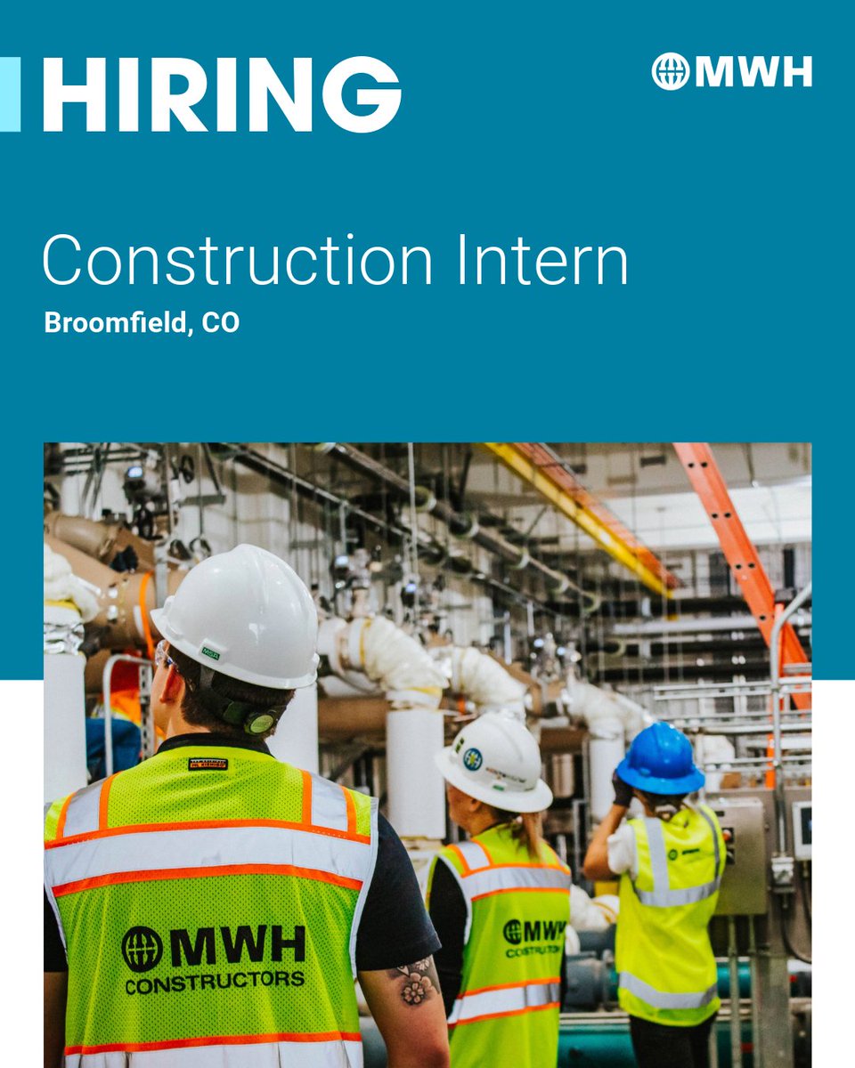 We are looking for a Construction Intern in Broomfield, CO! #ApplyNow

🔗ow.ly/3fFy50Tr2yU

Know someone who would be a good fit? Share this with them!

#Construction #Intern #ConstructionInternship #Careers #CareersInConstruction #CICM #NowHiring #Hiring #ColoradoJobs