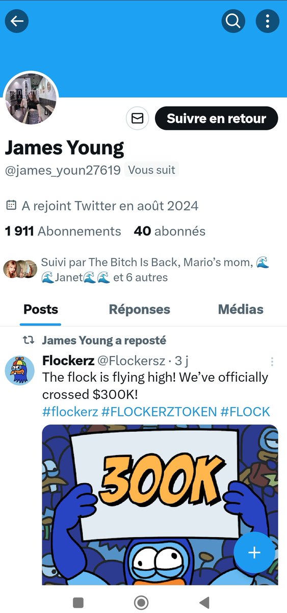 The bots are out in force. Just blocked 20+ like this one
Always 4 figure followed and a few followers.