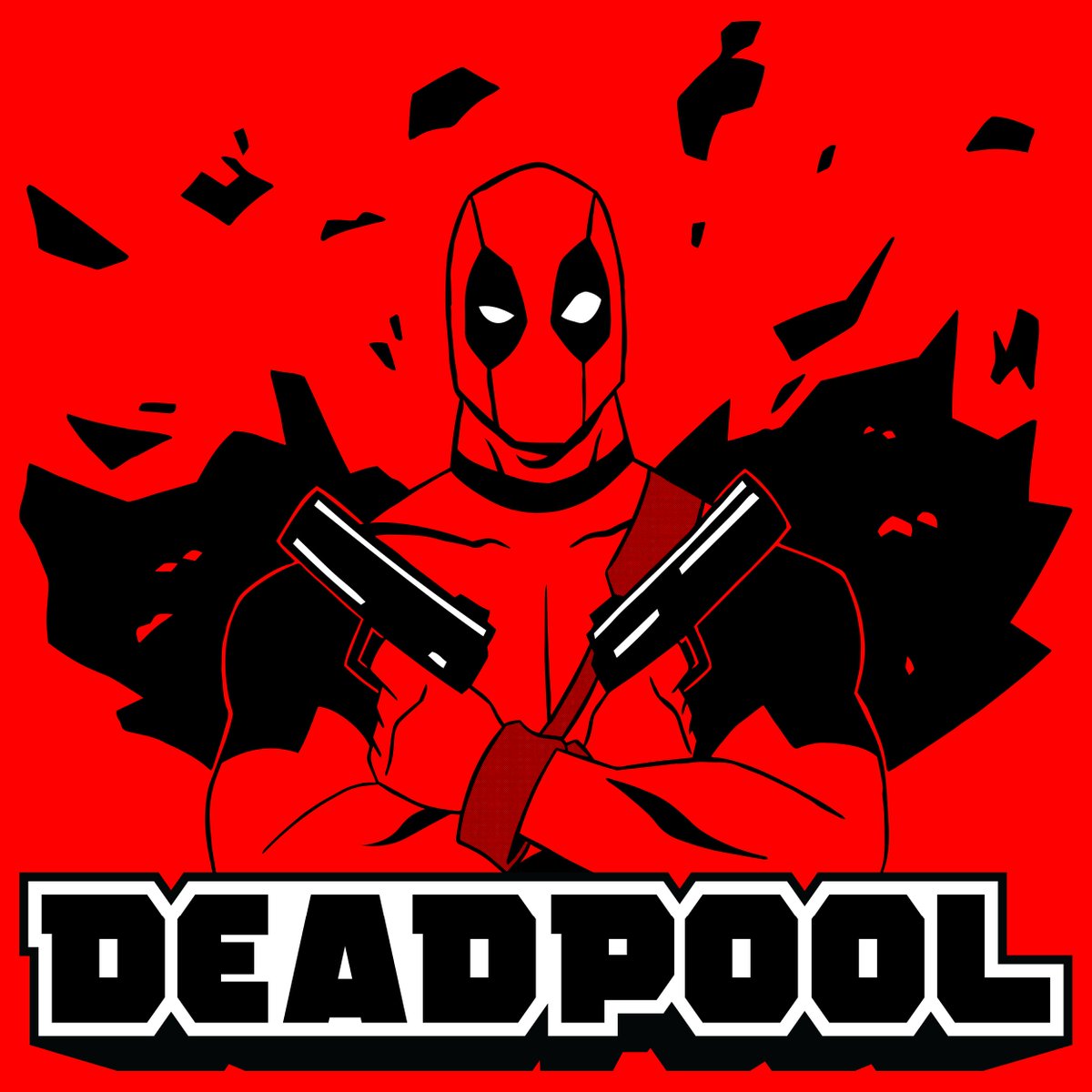 AceSquirrelDes's tweet photo. Deadpool design I created a while ago. https://t.co/LLkhTrdQMO