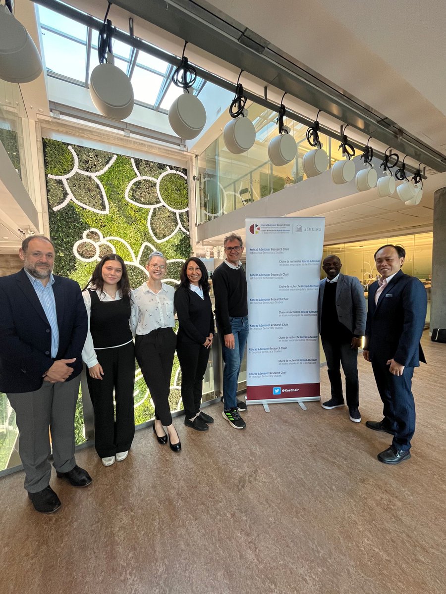 The KAS Chair hosted a two-day workshop on  Dissatisfaction with Democracy with scholars from Canada, Chile, Czech Republic, the US, and Sweden.  Stay tuned for the book publication.

A huge thank you to our sponsors: the KAS Canada Office, and the Centre on Governance