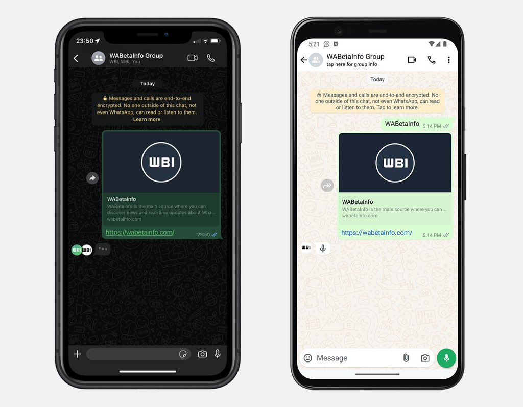 ¡Más actualizaciones de WhatsApp! 
 
Según WABetaInfo, #WhatsApp cambiará de ubicación la leyenda “escribiendo…” y “grabando audio”. 

Es decir, pasará de la parte superior (debajo del nombre del contacto o grupo) a formar parte de la conversación.