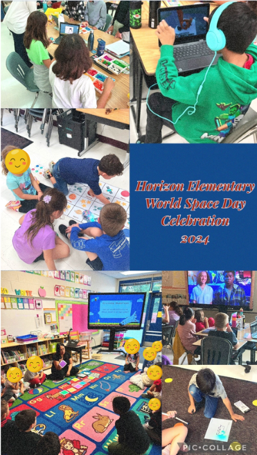 csforlcps's tweet image. K-5 Ss @HorizonElem celebrated #WorldSpaceWeek by participating in grade level computer science activities. Ss engaged their critical thinking while using @LEGO_Group, @Ozobot, @Sphero, @Kahoot, @PlayCraftLearn, and @TerrapinBots to learn more about outer space. It was a blast!