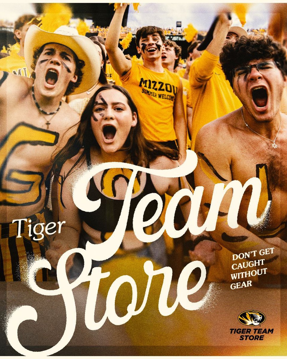 Real fans rock the black and gold! The Tiger Team Store has everything you need to rep Mizzou. #MIZ #ETTB @mizzouathletics