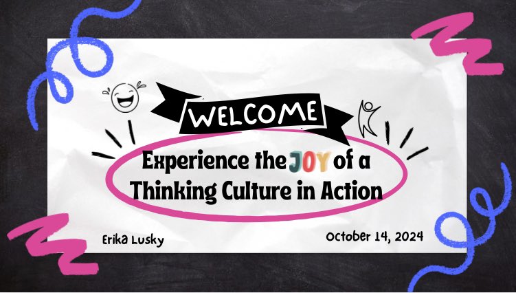 Erika (@erika_lusky) on Twitter photo Getting ready to inspire the joy of a thinking culture in action! Excited to return on October 14th to the Learning and Thinking That Make a Difference Conference, co-hosted by <a href="/ProjectZeroHGSE/">Project Zero</a> and the Northgate school district, at the beautiful Museum Lab in Pittsburgh, PA. Getting ready to inspire the joy of a thinking culture in action! Excited to return on October 14th to the Learning and Thinking That Make a Difference Conference, co-hosted by <a href="/ProjectZeroHGSE/">Project Zero</a> and the Northgate school district, at the beautiful Museum Lab in Pittsburgh, PA.