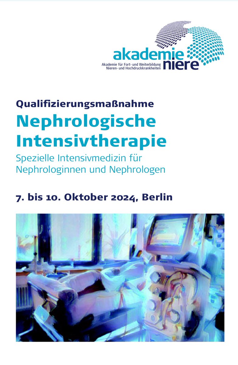 Daniel Zickler (@danzickler) on Twitter photo 🌟 Nephrologische Intensivtherapie - Tag 1 erfolgreich! 🌟
Spannende Vorträge mit Dr. Ricarda Hinz, Dr. Nicole Bethke und <a href="/P_Enghard/">Philipp Enghard</a> zu Volumenmanagement & AKI. Bereichernde Diskussionen und neue Perspektiven für die Praxis.
#Nephrologie #Intensivmedizin <a href="/dgfn_ev/">Deutsche Gesellschaft für Nephrologie (DGfN) e.V.</a> 🌟 Nephrologische Intensivtherapie - Tag 1 erfolgreich! 🌟
Spannende Vorträge mit Dr. Ricarda Hinz, Dr. Nicole Bethke und <a href="/P_Enghard/">Philipp Enghard</a> zu Volumenmanagement & AKI. Bereichernde Diskussionen und neue Perspektiven für die Praxis.
#Nephrologie #Intensivmedizin <a href="/dgfn_ev/">Deutsche Gesellschaft für Nephrologie (DGfN) e.V.</a>