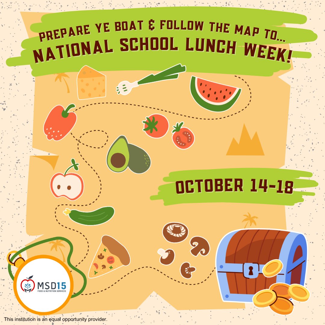 Ahoy, @marquardtsd15 mateys! National School Lunch Week is just around the corner. Prepare to find some delicious treasure! 🏝️🌟 #NSLW24

#wearemarquardt #marquardtfood #DuPageIL #DuPageIllinois #DuPage #ILschools #DuPageCounty