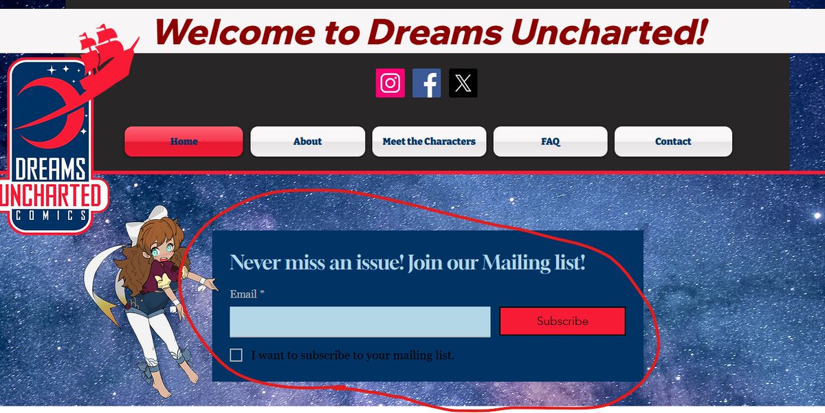 DreamsUnchartd's tweet photo. There are 16 people on the mailing list so far, but we can do better than that! Let's get it past 20 by the end of the day! Go to https://t.co/32BSa14cJB and you can get exclusive sneak peaks at upcoming books and be notified every time a new issue goes live! https://t.co/zH787c3sVX