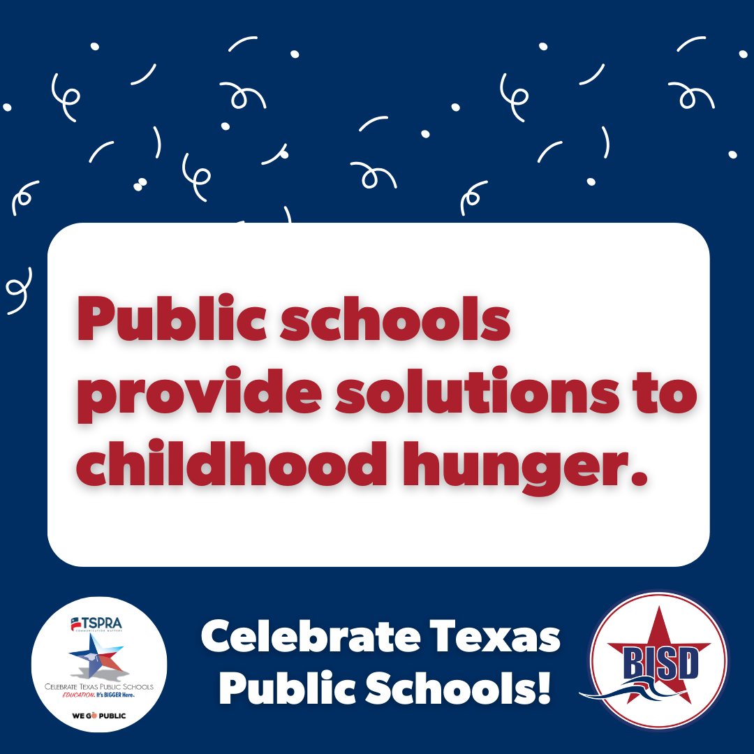 BrazosportISD's tweet photo. By providing nutritious and delicious meals, public schools fuel the mind and body to help empower students to thrive in the classroom and beyond. Thank you to our @FeedBISD team for fueling the future! #CelebrateTexasPublicSchools #FuelingTheFuture https://t.co/JmoBHay5Ty