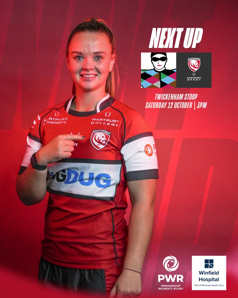Gloucester Hartpury (@gloshartpury) on Twitter photo ๐ก๐ฒ๐
๐ ๐จ๐ฝ ๐ช
Weโre on our way to The Stoop this weekend to face off against <a href="/HarlequinsWomen/">Harlequins Women ๐</a> in <a href="/ThePWR/">Premiership Women's Rugby</a> Round 2 ๐ช
๐ค Winfield Hospital <a href="/ramsayhealthUK/">ramsayhealthuk</a> ๐ก๐ฒ๐
๐ ๐จ๐ฝ ๐ช
Weโre on our way to The Stoop this weekend to face off against <a href="/HarlequinsWomen/">Harlequins Women ๐</a> in <a href="/ThePWR/">Premiership Women's Rugby</a> Round 2 ๐ช
๐ค Winfield Hospital <a href="/ramsayhealthUK/">ramsayhealthuk</a>