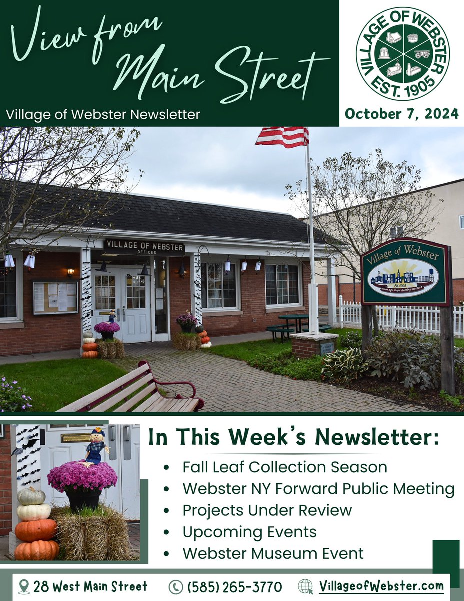 Village Newsletter for October 7, 2024
villageofwebster.com/uploads/1/4/9/…