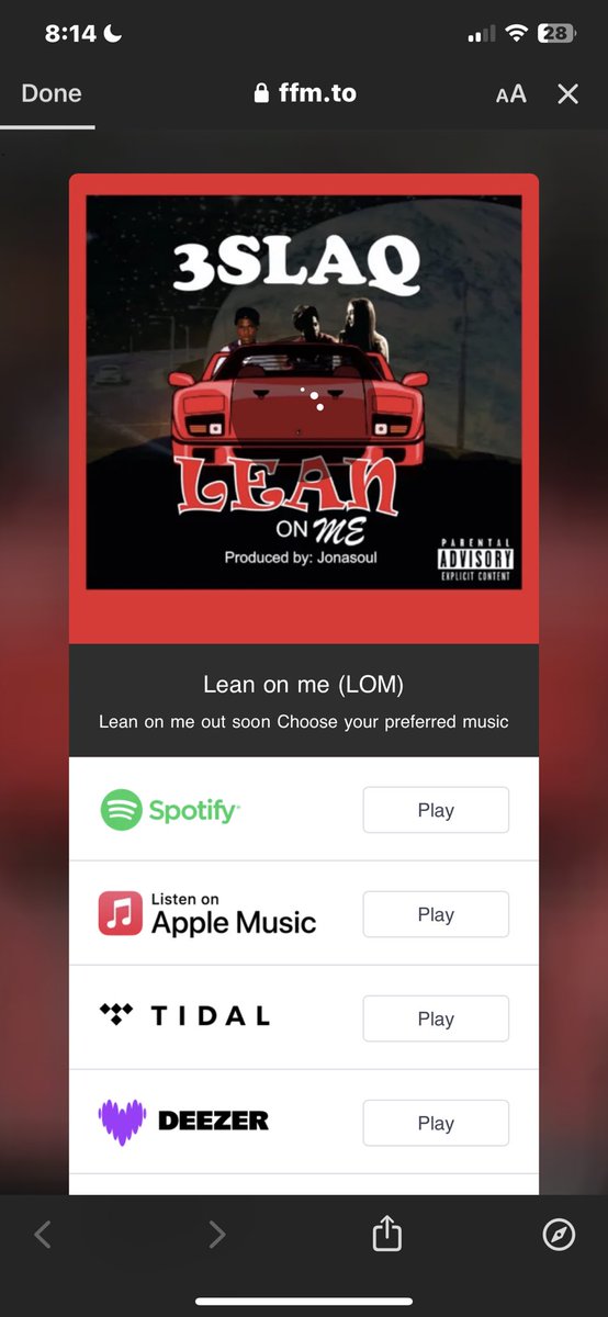 karash_bby's tweet photo. Get ready to groove! Lean on me by 3 BŁÀQ is out now! #NewMusic #SongName"
Available on Spotify,Apple music and audiomack.
https://t.co/EtwODXgCld Stream Now!!!!! https://t.co/fDbZrief9S