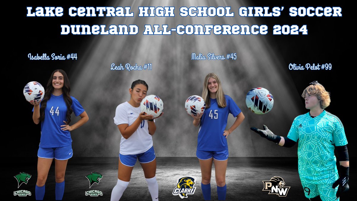 Congratulations to <a href="/LCGirls_soccer/">LC Girls Soccer</a> DAC all-conference players #RollTribe <a href="/Isabella_Soria4/">Isabella Soria</a> <a href="/maliasilv/">Malia Silvers</a> <a href="/leahrochaa/">Leah</a> <a href="/PNW_soccer/">Purdue Northwest Women's Soccer</a> <a href="/GoCougarsWSO/">Chicago State Women's Soccer</a> <a href="/CUWomens_Soccer/">Clarke Pride Womens Soccer</a>