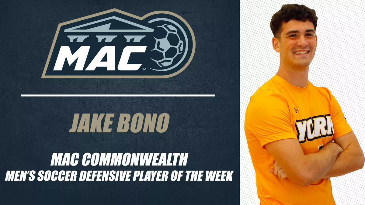 YCPathletics's tweet photo. Bono Earns Commonwealth Weekly Honors @YCPMSoccer @YDSports #MACsoc
📄: https://t.co/Y8ODmhmTy2 https://t.co/d8Qfv8MFm5