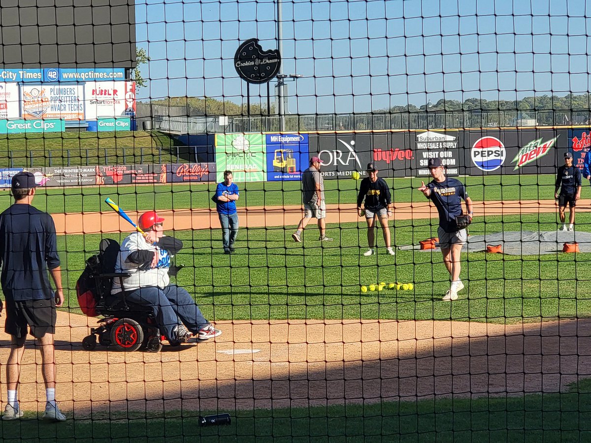 Members of the Augustana baseball team assisted with the Great River Challenge at Modern Woodmen Park over the weekend

The Great River Challenge allows special needs athletes the opportunity to play ball where the pros play ⚾️