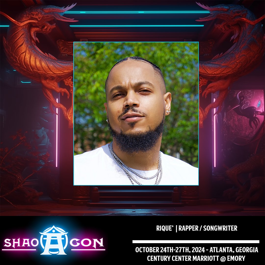 Possessing the ability of resilience and transforming his life experiences into powerful lyrical expression, Rique' joins the Champion roster at #ShaoCon!
