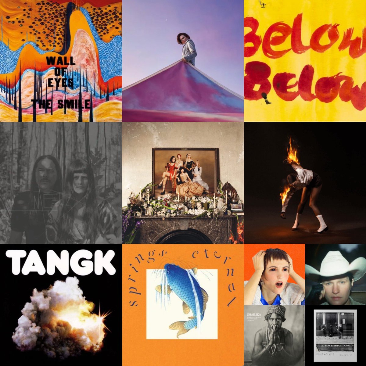 CP1968CP's tweet photo. #AOTY 2024 so far @thesmiletheband @CassFreshUSA @naimabock @lastdinnerparty @st_vincent @idlesband #IbelisseGuardiaFerragutti #WilliamDoyle @danagavanski @AdrianneLenker @billorcutt @shabakah https://t.co/9XDMmMdp3o