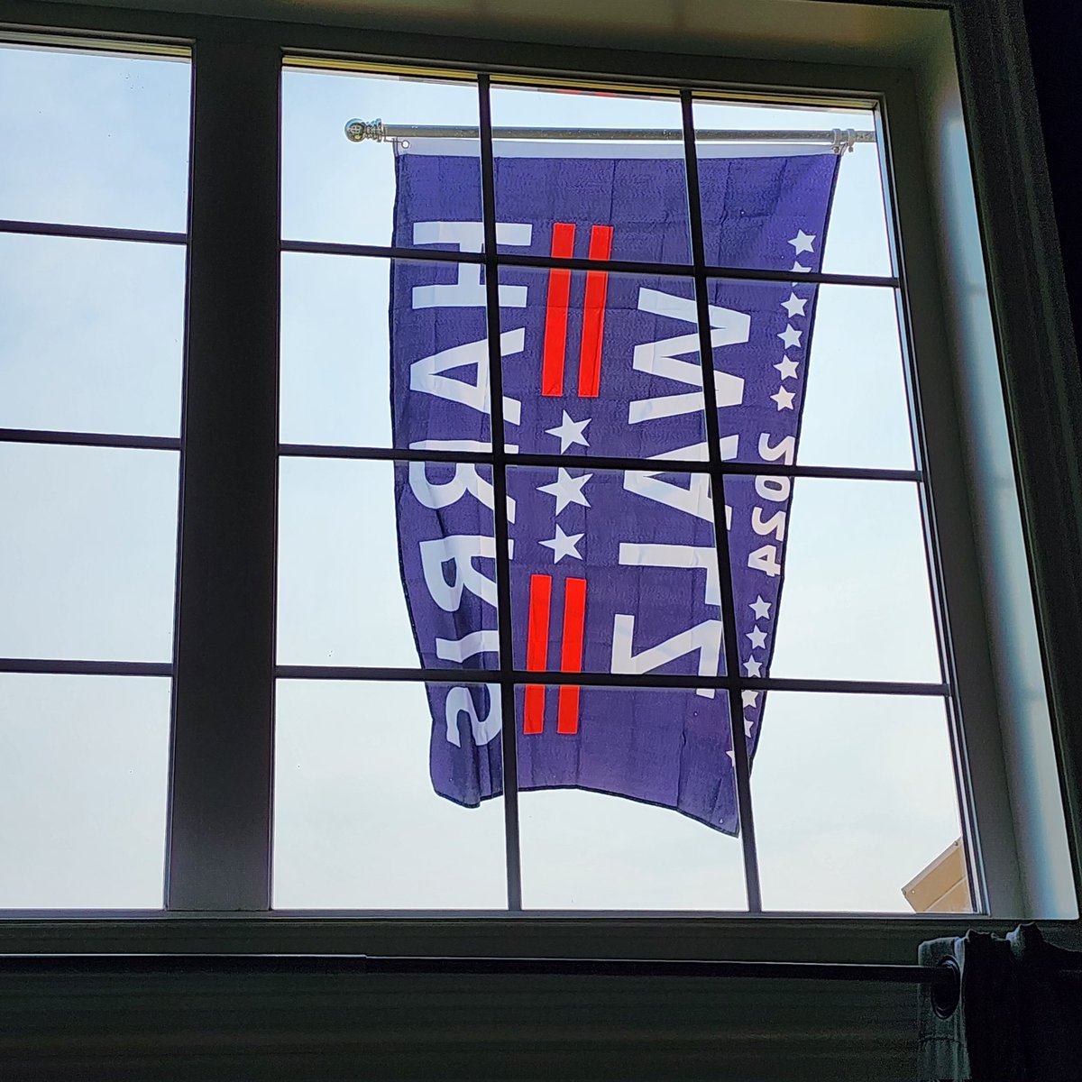 <a href="/MalcolmNance/">Malcolm Nance</a> Proudly hanging outside our window.