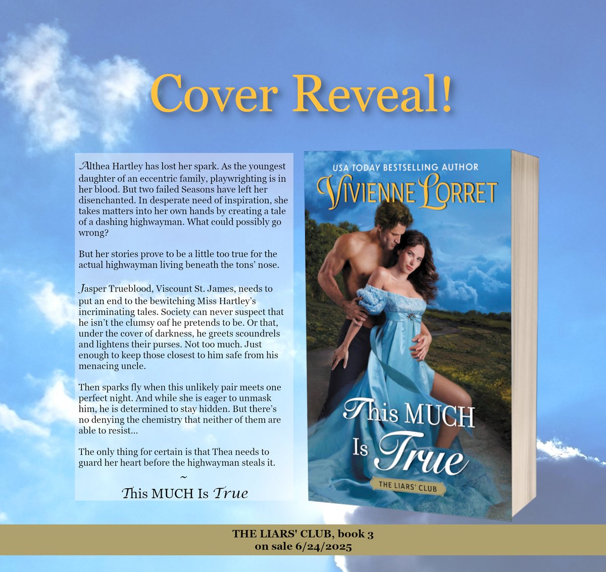 Cover Reveal! This Much Is True, book 3 in the Liars' Club series!