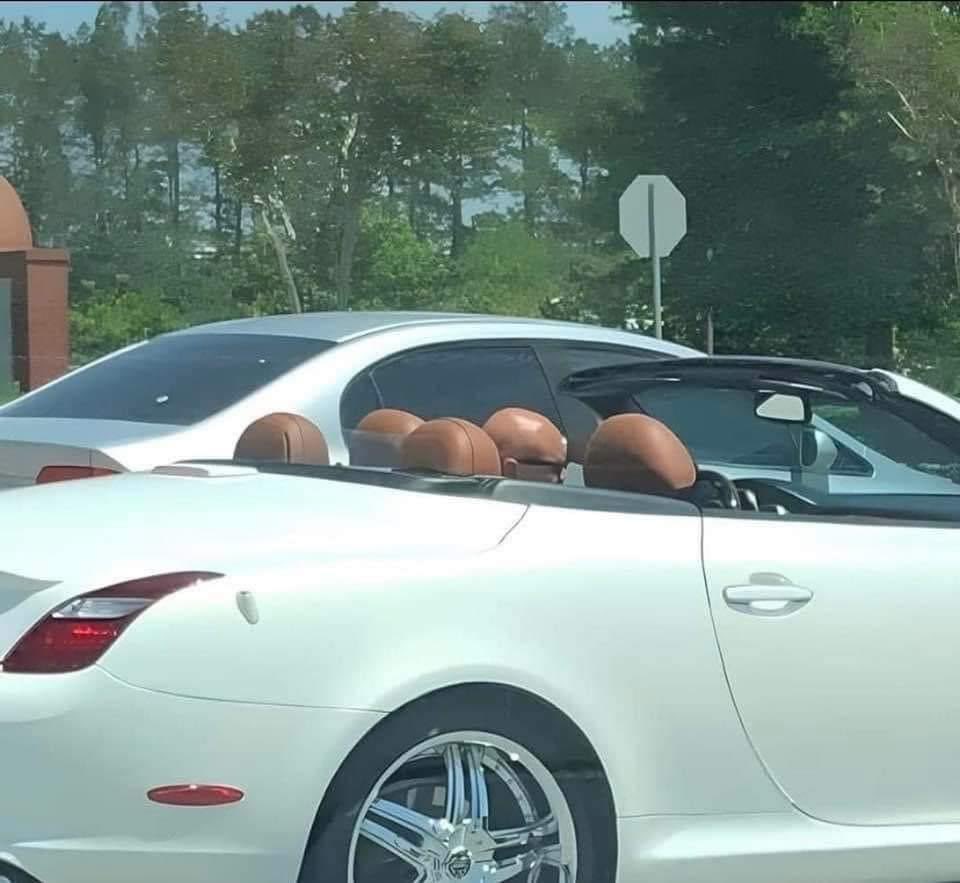 Whotfismick's tweet photo. i thought it was 5 bald mfs in the whip https://t.co/cL0yc1puBm