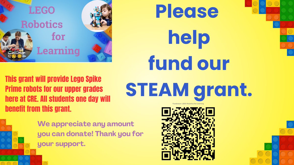 Please consider helping fund our grant.  It combines engineering and technology by letting students create their own robots and then code them to move.
<a href="/coppellisdef/">Coppell ISD Education Foundation</a> <a href="/CRECoyotes/">Canyon Ranch Elementary</a> 
give.livingtree.com/c/lego-robotic…