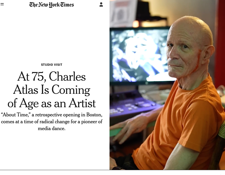 In yesterday's Arts &amp; Leisure section in <a href="/nytimesarts/">New York Times Arts</a> , I published a studio visit with Charles Atlas, the oldest emerging artist in Manhattan. Congrats to him on the <a href="/icaboston/">icaboston</a>  retrospective he's about to open. nytimes.com/2024/10/01/art…