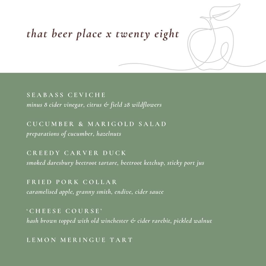 ThatBeerPlaceHQ's tweet image. CiDER COLLAB 06//11//24
WITH @ChefsTableCH1... 

In celebration of us winning “National Cider &amp;amp; Perry Pub of the Year”, we’re hosting a v. special collab

An exclusive tasting experience, pairing 6 award-winning ciders specially selected by us to pair with 6 seasonal plates