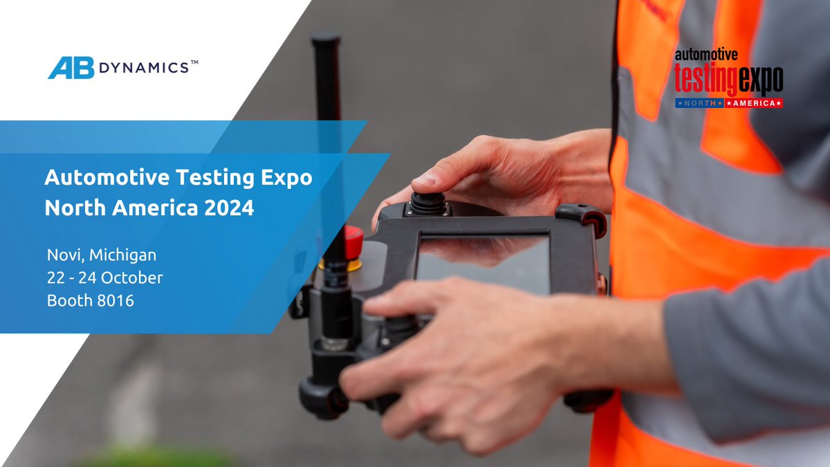 Join us in Novi, Michigan, from Oct 22 to 24 for the Automotive Testing Expo! Visit us at booth #8016 to explore our latest test track solutions. Also, don’t miss our Open House taking place on Oct 23 at our Wixom HQ.

Learn more here: ow.ly/jcc950TFRAQ

#AutoTestNovi